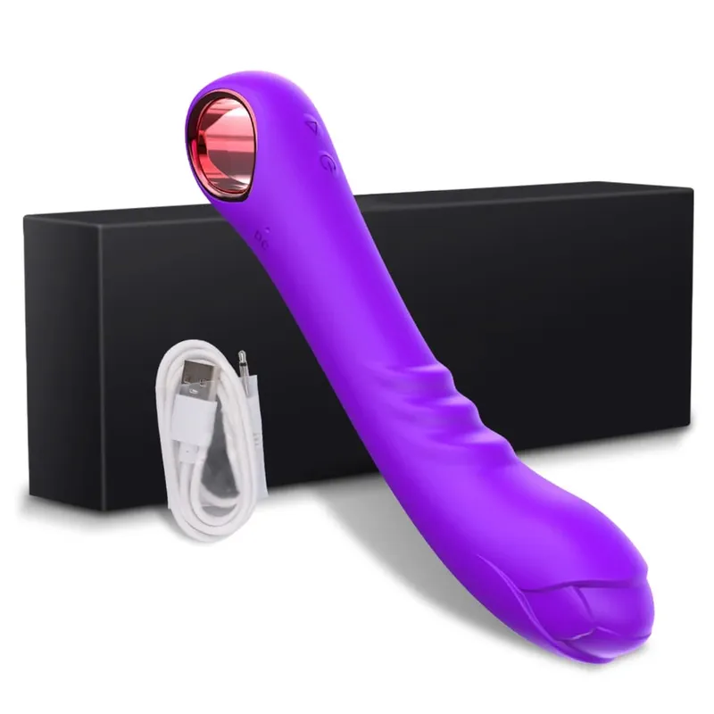 Stimolatore del clitoride del punto G delle donne del vibratore del pene Potente massaggiatore di vibrazione Bacchetta stimolatore del clitoride Giocattoli adulti del sesso Masturbatore — image 10