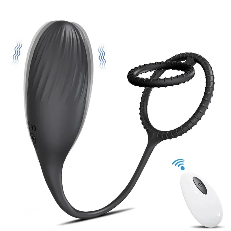 Vibrerende Butt Plug Cock Ring til Mænd Fjernbetjening Anal Vibrator Prostata Massager Gay Anal Plug Voksenvarer Sexlegetøj til mænd — image 8