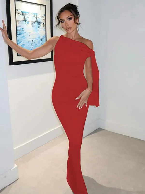 Hugcitar moda solidna O Neck bez rękawów Patchwork seksowna Bodycon Maxi sukienka na studniówkę letnie ubrania damskie Party Festival Club Y2K — image 15