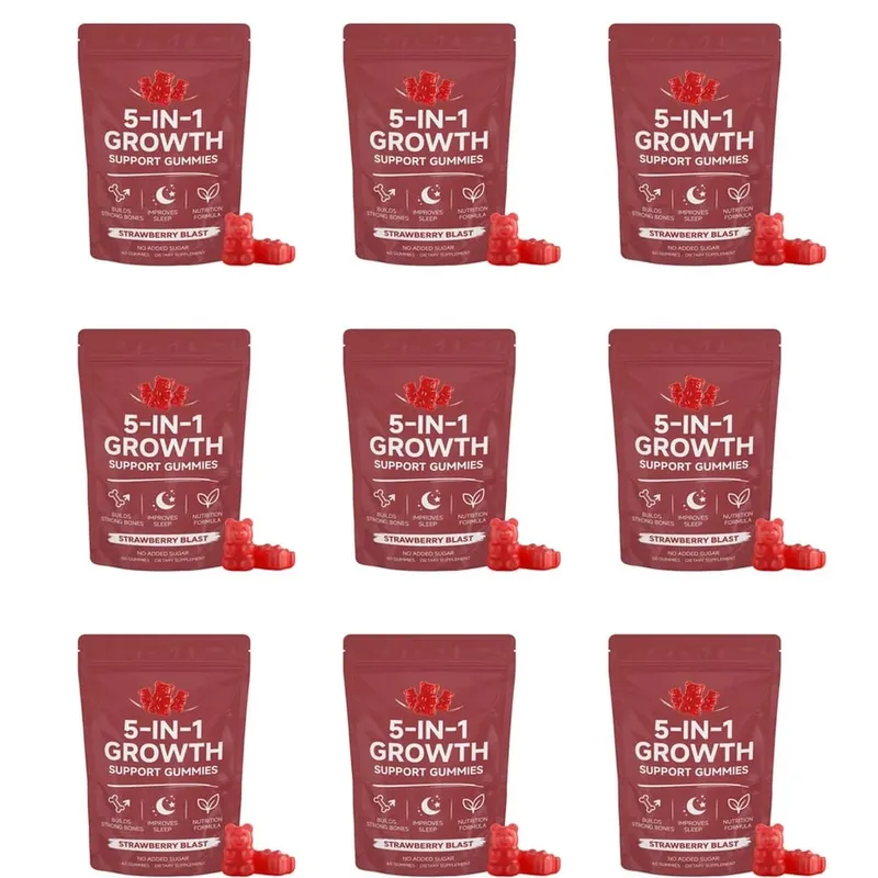 Gummies nutritionnelles avec vitamine K2 D3 Calcium et magnésium pour la santé des os et la relaxation Soutien au bien-être du sommeil Adultes 60 Gummies — image 13