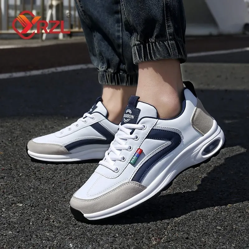 Men Shoes Spring Autumn Waterproof Walking White Sneakers Man Leather Sports Shoes Non-Slip Footwear Tennis for Men — image 6