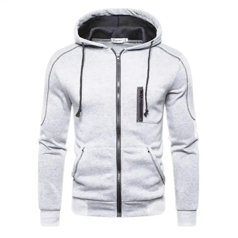 Men's Hoodie Black White Army Green Red Hooded Color Block Fleece Cool Casual Winter Clothing Apparel Hoodies Sweatshirts — image 9