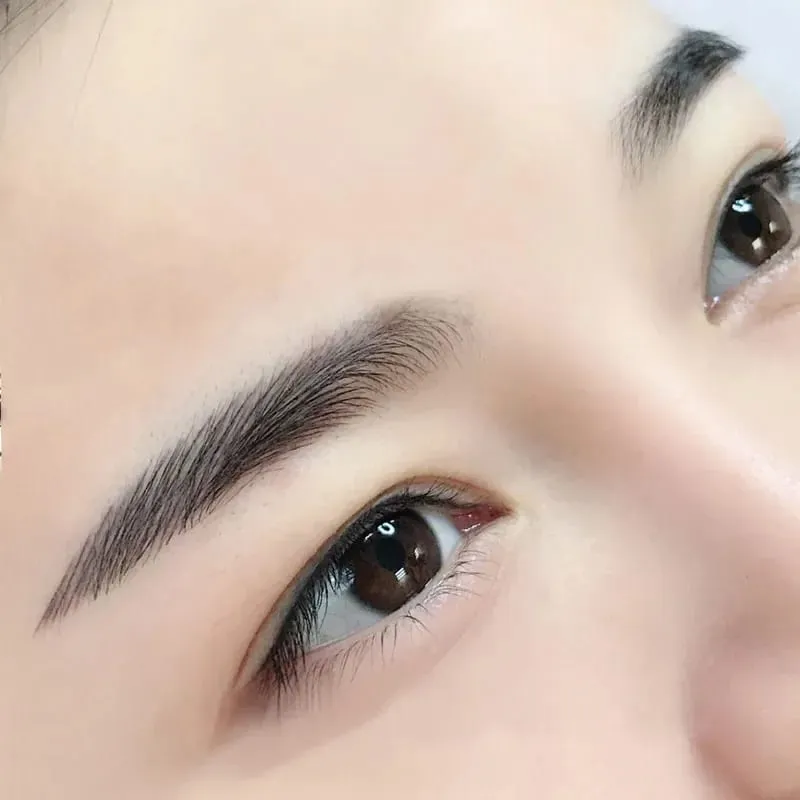 50개 Tebori 0.18mm 문신 마이크로 블레이드 블레이드 영구 화장용 바늘 수동 눈썹 블레이드 크기 — image 5
