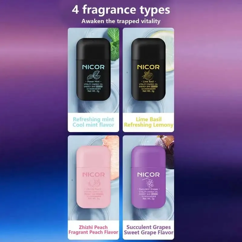 NUOVO Doppio Foro Energizzante Barra Energetica Aromaterapia Inalatore Nasale Vapori Energetici Bastone Aromaterapia Bastone Stimolante Profumo — image 6