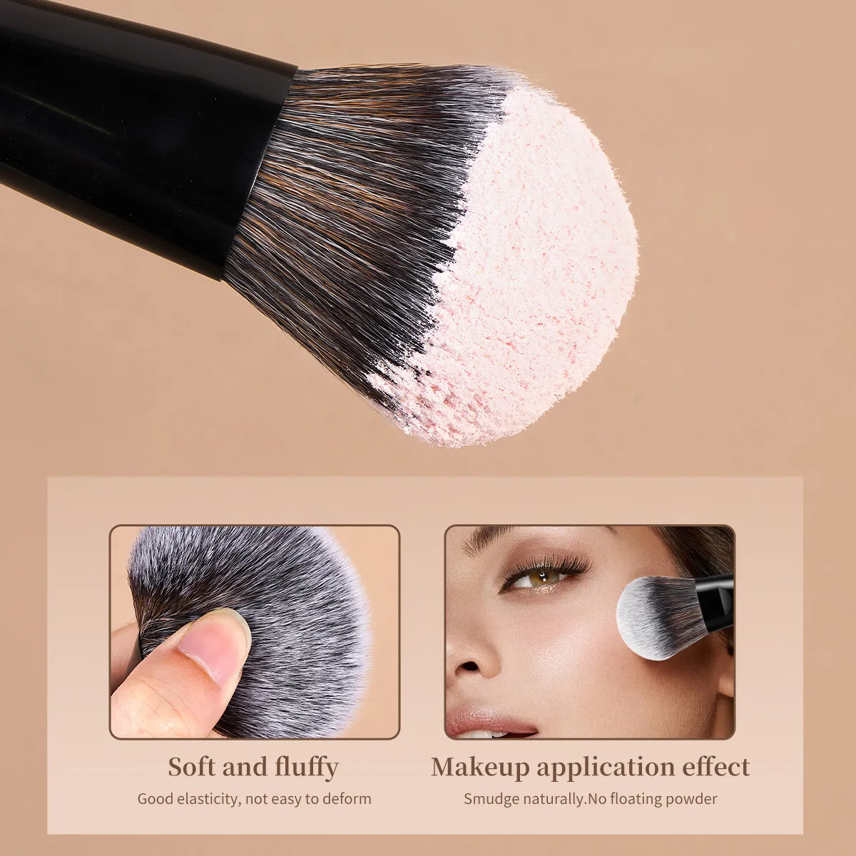 Kuas Makeup 15 Buah Kuas Mata Wajah Ultra Lembut Foundation Rambut Concealer Blush Eyeshadow Kabuki Alat Kit Kuas Makeup — image 4