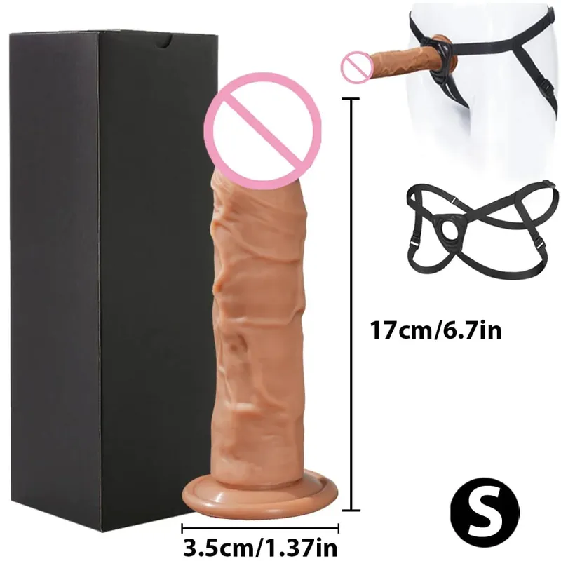 Realistischer Silikondildo mit Saugnapf G-Punkt Analdildos Strapon Dick Analplug Masturbator Erwachsene Sexspielzeuge für Frauen — image 16