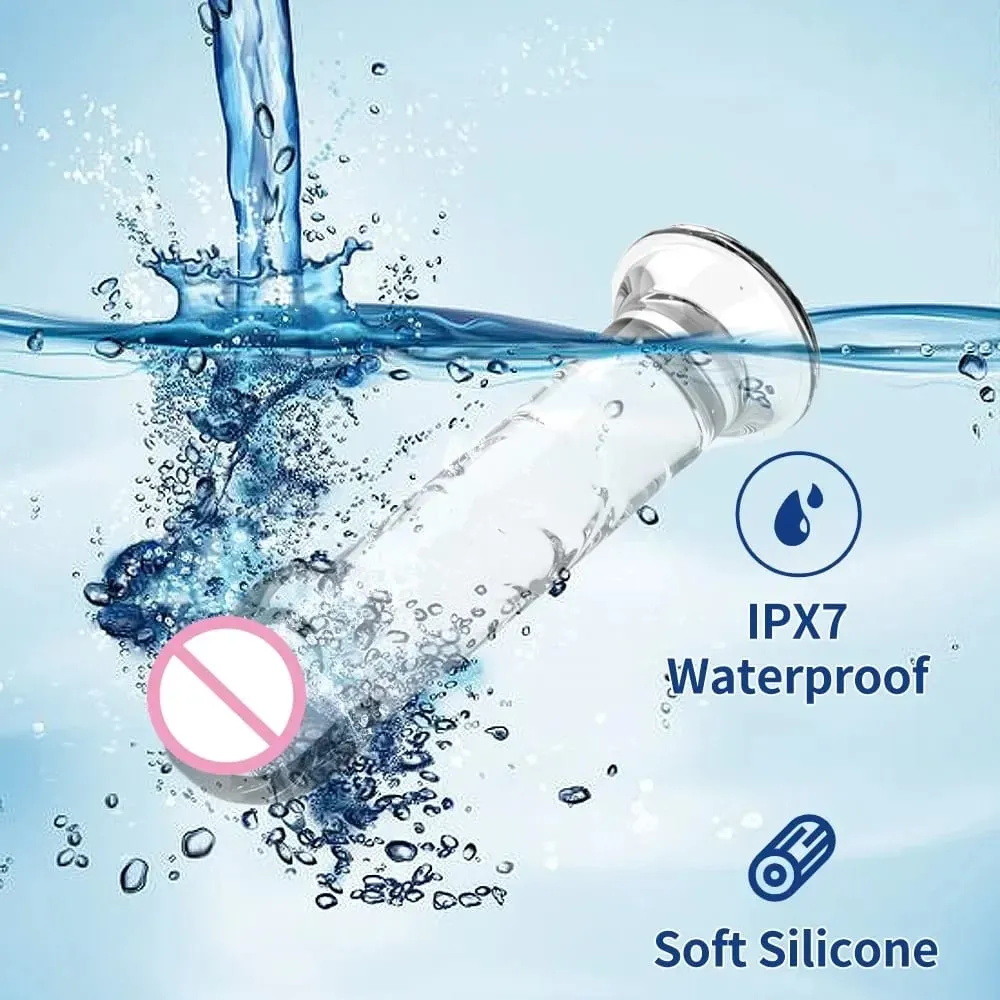 Realistico piccolo dildo in gelatina di silicone per donne con ventosa compatibile con strapon plug anale giocattolo del sesso per adulti per donne — image 3