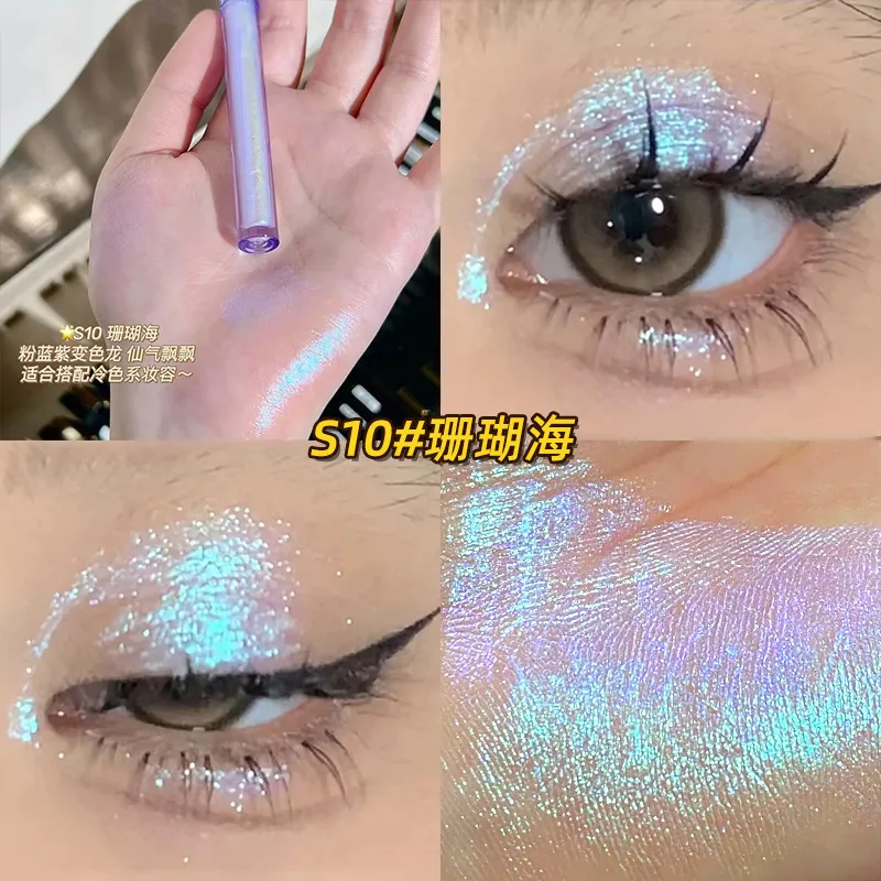 글리터 카멜레온 아이 메이크업 멀티크롬 쉬머 아이섀도 듀오크롬 스틱 샤인 크롬 하이라이터 펜 파티 루미너스 화장품
