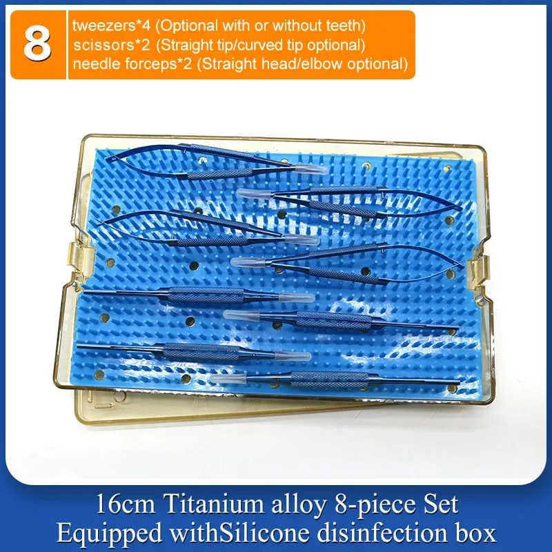 4 Pieces/set Of Ophthalmic Microsurgery Instruments 12/16/18cm Scissors+Needle Holder+tweezers Stainless Steel Surgical Tools — image 10
