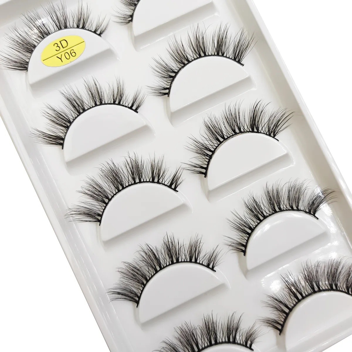 5 paires de Faux cils en vison 3D naturels, doux, vaporeux, moelleux, maquillage, beauté, chat Cilios, 9 Styles — image 1