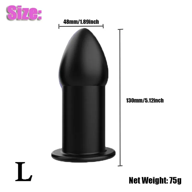 Hollow Anal Butt Plug Vaginal Dildo Speculum Peeking Vagina Expander Tunnel Anus Dilator Enema Adult Sex Toys for Women Gay Men — image 9