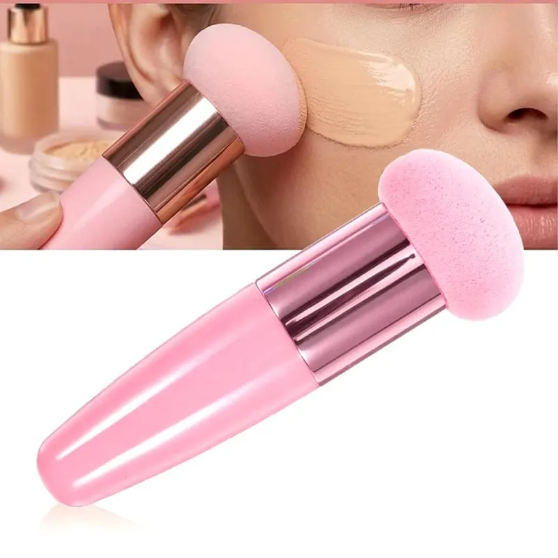 Nuovo pennello per trucco con testa a fungo, spugna per trucco di bellezza con manico, trucco per strumenti di trucco professionali per donne alla moda