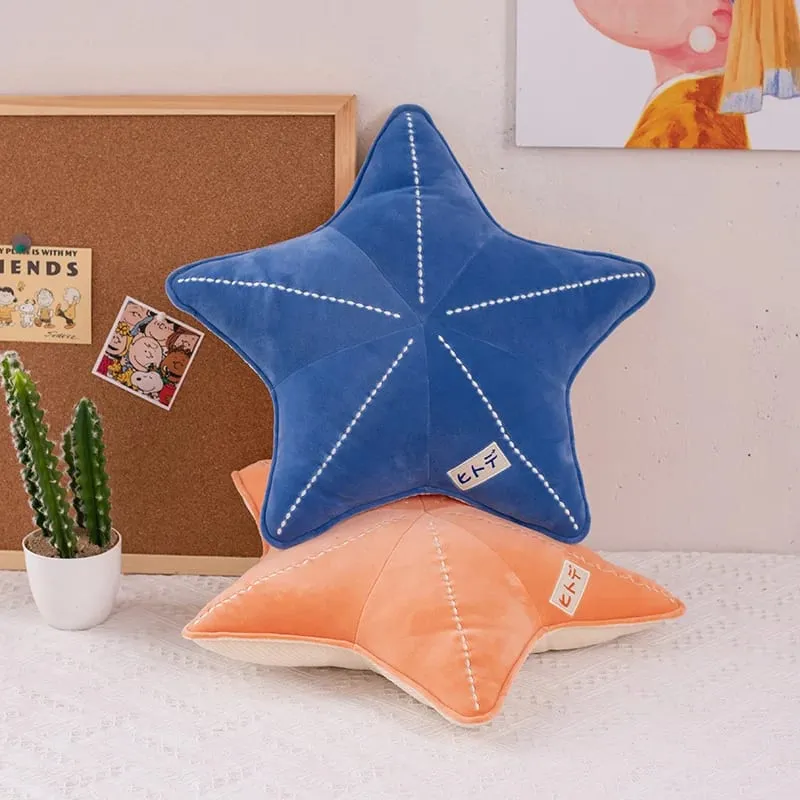 ZU Under Sea Theme Comel Shell Starfish Plush Bantal Sea Star Mainan Sumbat Lembut Kawaii Pink Hiasan Pesta Bilik — image 4