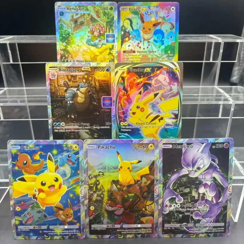 DIY POCKET Collection Cards Blastoise Self Made Single Card Classic Game Anime Card Gavelegetøj