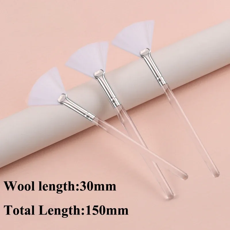 Praktische Gesichtsbürsten, Fächer-Make-up-Pinsel, tragbare Maskenbürste, kosmetische Werkzeuge für Frauen, flexibler weicher Gesichtsmasken-Applikator — image 11
