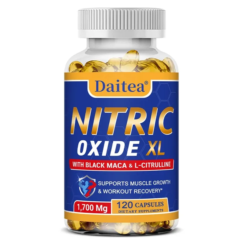 Oxyde nitrique - Les capsules de soutien à la santé des hommes contiennent de l'extrait de poudre de racine de maca pour la croissance et le renforcement musculaires