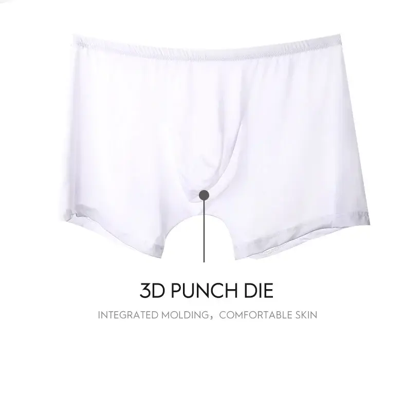 Eisseidenunterwäsche für Herren, nahtlos, ultradünn, transparent, Boxershorts, sexy, einteilig, Sommer, atmungsaktiv, Jugendflut, vier Ecken — image 9
