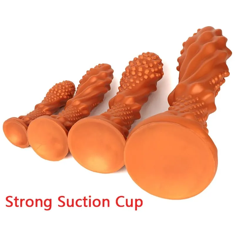 Lobo dente vara enorme longo anal plug grande vibrador butt plug ânus expansão estimulador massagem de próstata brinquedos sexuais anal para mulher homem — image 5