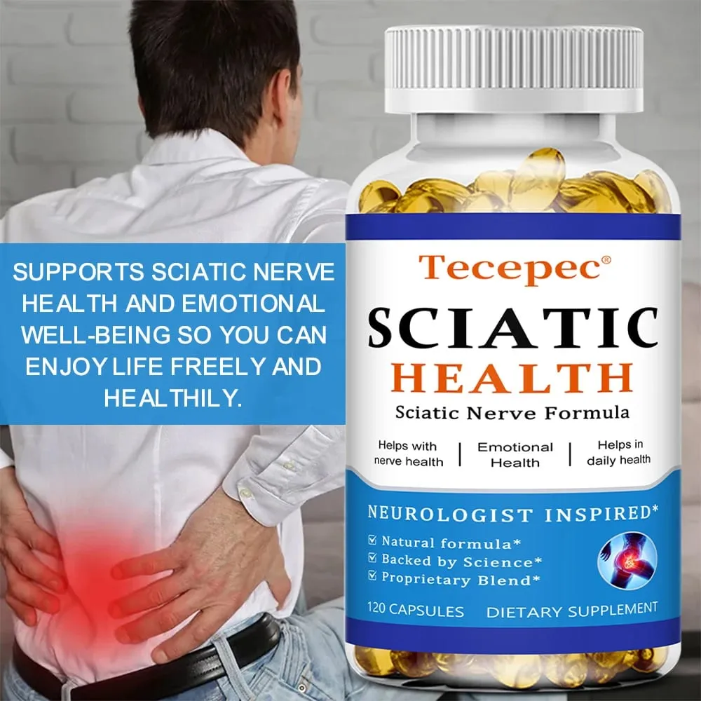 Relieve Sciatica Capsules - Relieve Pain Improve Flexibility Support Nerve and Joint Health Relax Muscles — image 5