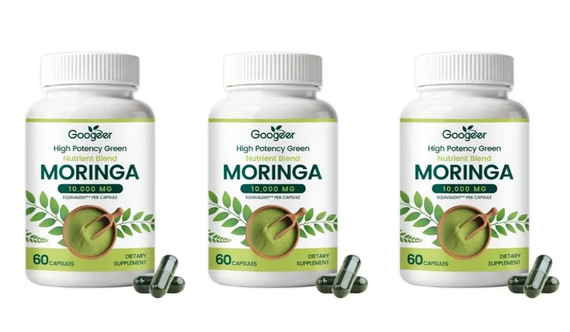 Suplement premium Moringa z naturalnym ekstraktem z liści Ziołowa formuła odżywcza do codziennego wsparcia dobrego samopoczucia 60 kapsułek — image 9