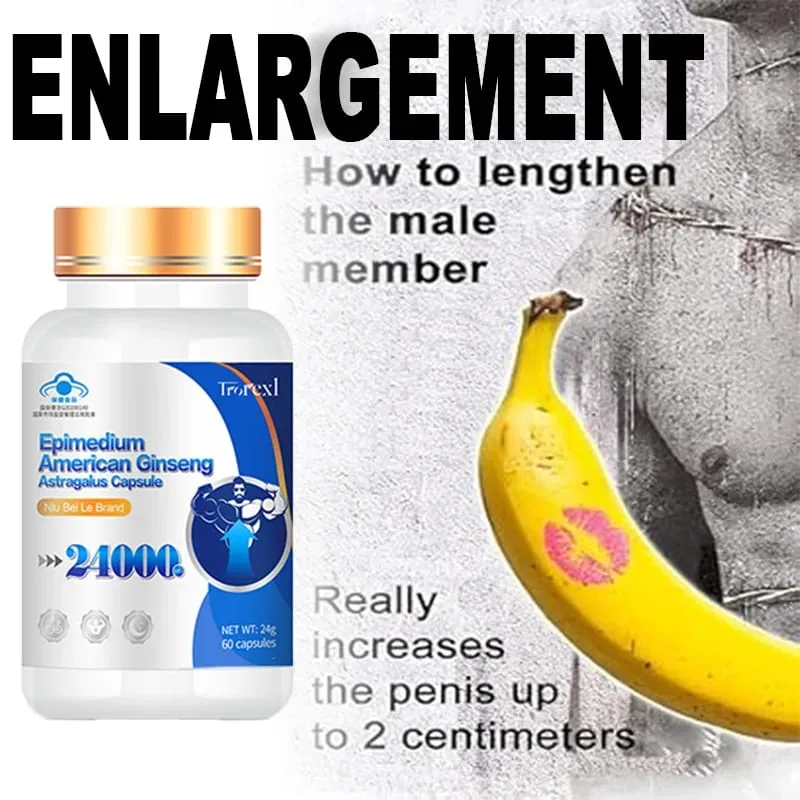 Energy Boost with Epimedium Extract & Ginseng - Promotes Strength & Confidence -Men's Daily Herbal Enhanging Supplement — image 1