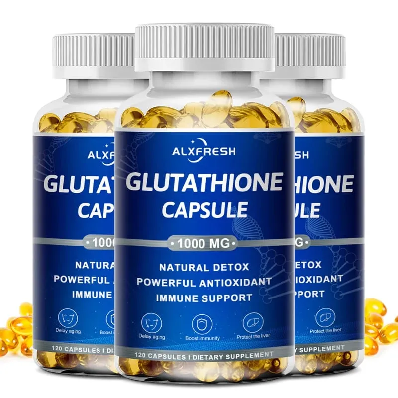 Glutathione Capsules Antioxidant Supplements Enhance Immune System and Skin Health Whitening Beauty Skin Care and Anti-aging