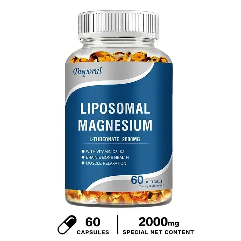 Lipozomal Magnezyum L-Treonat - D3 ve K2 Vitamini İçeren Beyin Kemiği Kalp Kasını Destekler ve Uykuyu Destekler — image 10