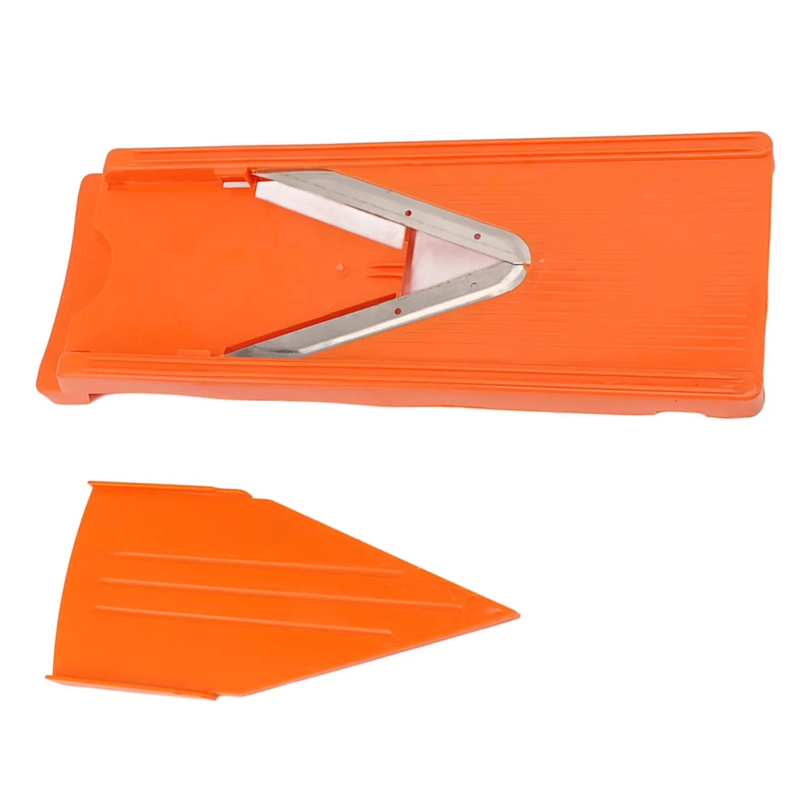 Taglierina per mandolina con lama a V Tagliaverdure Lama in acciaio inossidabile Protezione per le mani Strumento di cottura Pratico grande telaio per la cucina — image 6