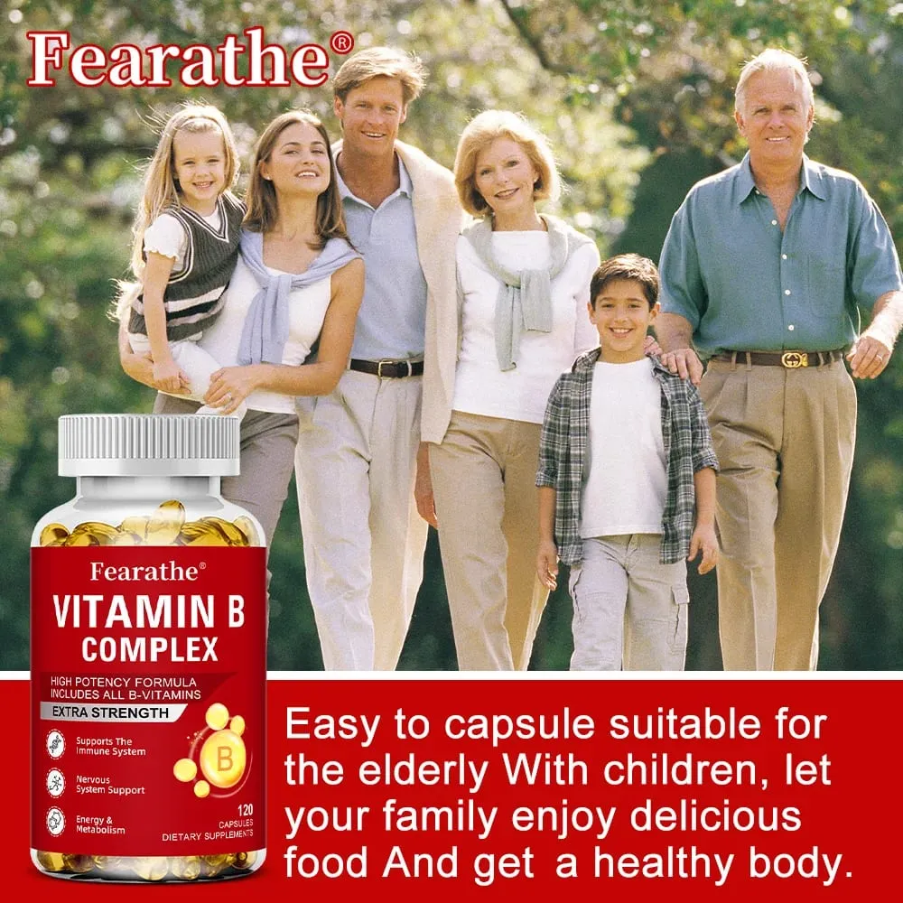 Vitamin B-Complex Vitamin Supplements (B12 B2 B3 B6 Folic Acid &Biotin) Immune & Energy Support Immune Health — image 6