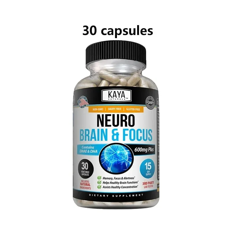 Neuro Brain for Memory & Focus - Nootropic Brain Support Supplement Focus & Concentratie & Cognitieve Functie