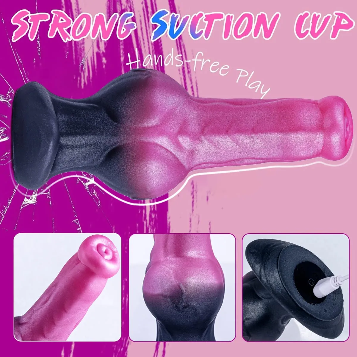 새로운 딜도 바이브레이터 추진 Buttplug 항문 XL 실리콘 포르노 전립선 마사지 섹스 토이 APP 제어 9 추진 진동 G-Spot — image 5