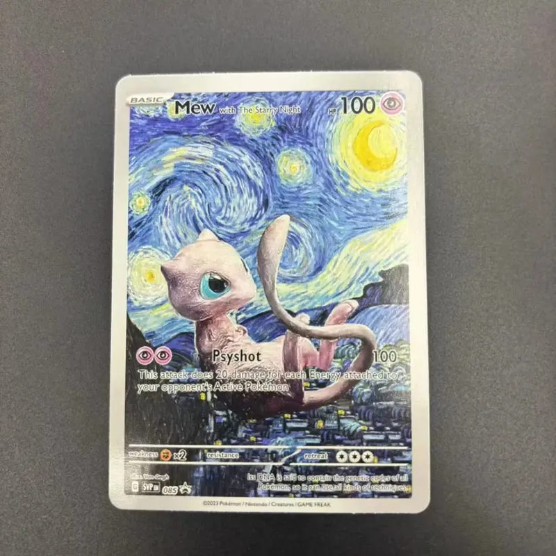 Collezione di carte fai da te 2023 SVP EN VAN GOGH/CAPPELLO IN FELTRO GRIGIO Self Made Singola carta Gioco classico Anime Carte regalo giocattolo — image 4