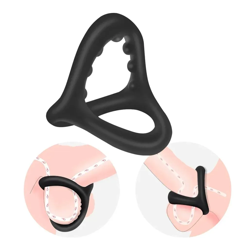 Forsinket ejakulation Penisringe Mandlige Pik Erektion Båre Extender Erotiske Cockringe Sexlegetøj til mænd BDSM-legetøj — image 2
