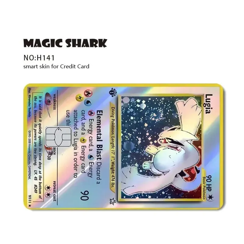 Charizard Gyarados Venusaur Blastoise Mewtwo Squirtle Snorlax Holographic Laser Credit Debit Card Film Skin Sticker — image 13