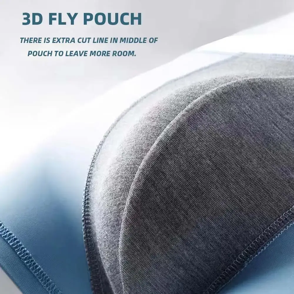 5Pcs Man Underwear Summer Quick-Dry Cooliing Men Briefs Breathable Soft Touch Men's Clothes 3D U Pouch Men Boxer Briefs Panties — image 2