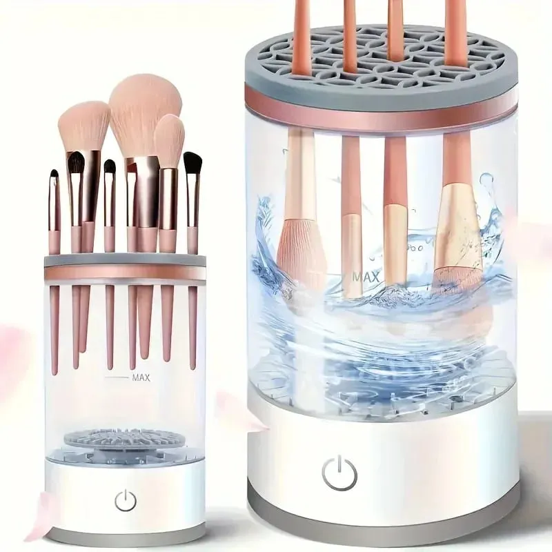 USB napájený čistič a vysoušeč štětců na make-up bez zápachu baterie Plug and Play Základní nástroj pro krásu pro kosmetické štětce — image 1