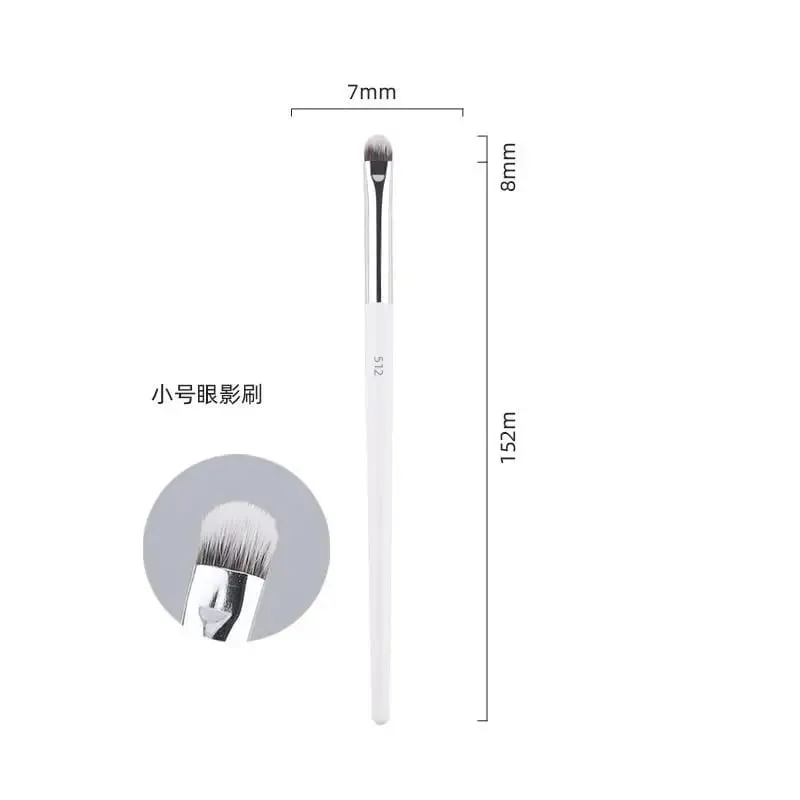 1pc Weiß Pulver Make-Up Pinsel 3D Flüssige Foundation Basis Make-up Pinsel Lidschatten blending Detail Gesicht Auge Concealer schönheit werkzeug — image 25