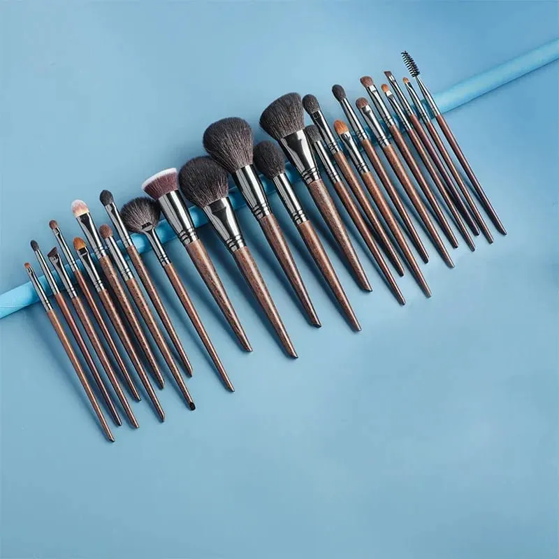 OVW Makeup Brushes Set 24pcs Natural Goat Hair Powder Foundation Contour Blending Eyeshadow Eyeliner Makeup Tools maquillaje — image 5