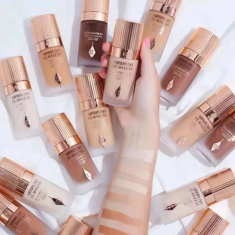 Charlotte Tilbury Concealer Foundation Kontur Cecair Licin Meningkatkan Kontur Wajah Mekap Gebu Mekap Tahan Lama Dengan Kotak — image 4