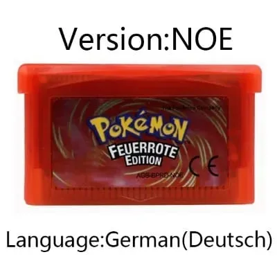 GBA jeu Pokemon série cartouche de jeu vidéo carte de Console Pokemon émeraude rouge feu rubis feuille vert saphir multi-langue — image 23