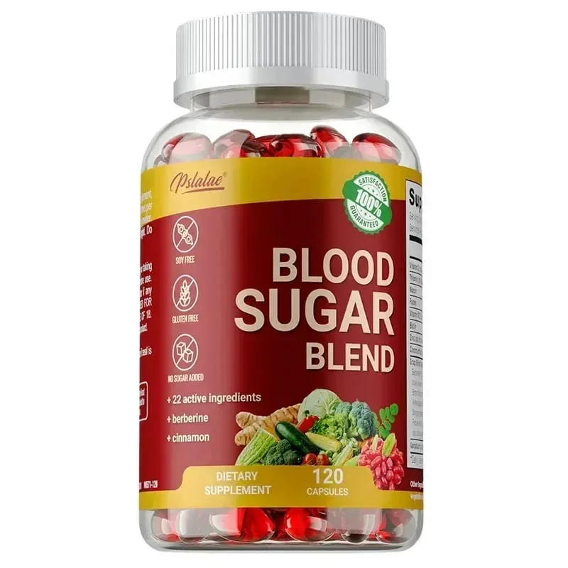 Blood Sugar Blend Capsules - การเผาผลาญน้ำตาลในเลือดที่สมดุลช่วยเพิ่มภาวะน้ำตาลในเลือดต่ำ เพิ่มพลังงาน ปรับปรุงความมีชีวิตชีวา