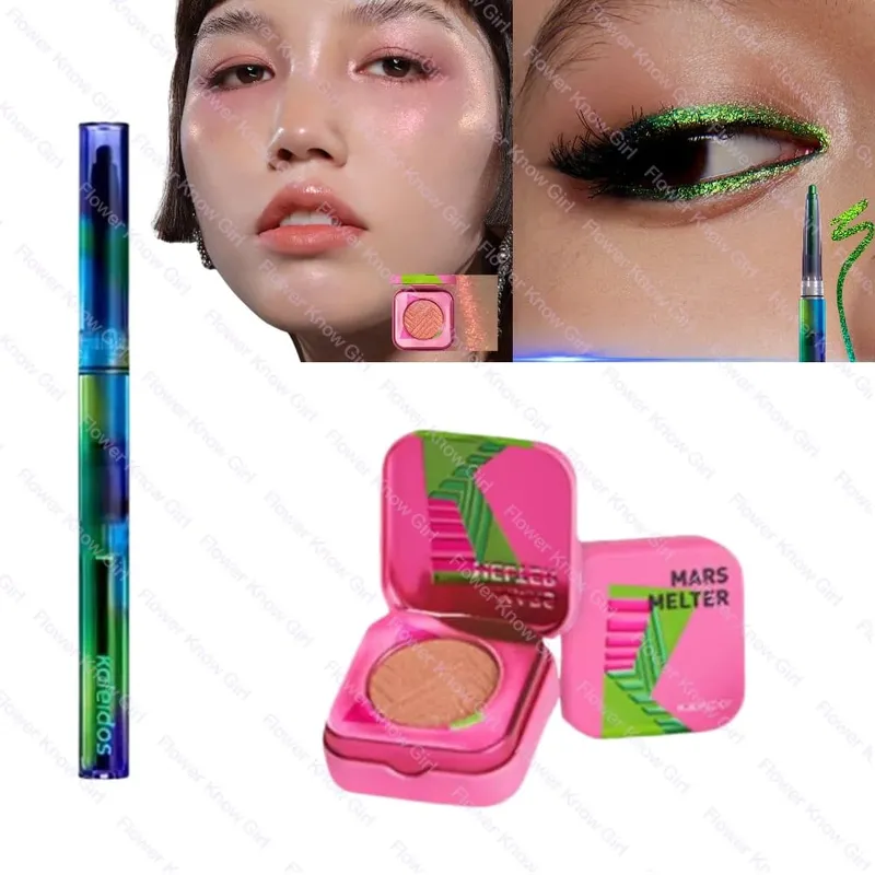 Kaleidos Chameleon Face Eye แต่งหน้าชุดเจลอายไลเนอร์ดินสอ Chameleon อายแชโดว์ Highlighter Chrome Glitter Diamond Powder
