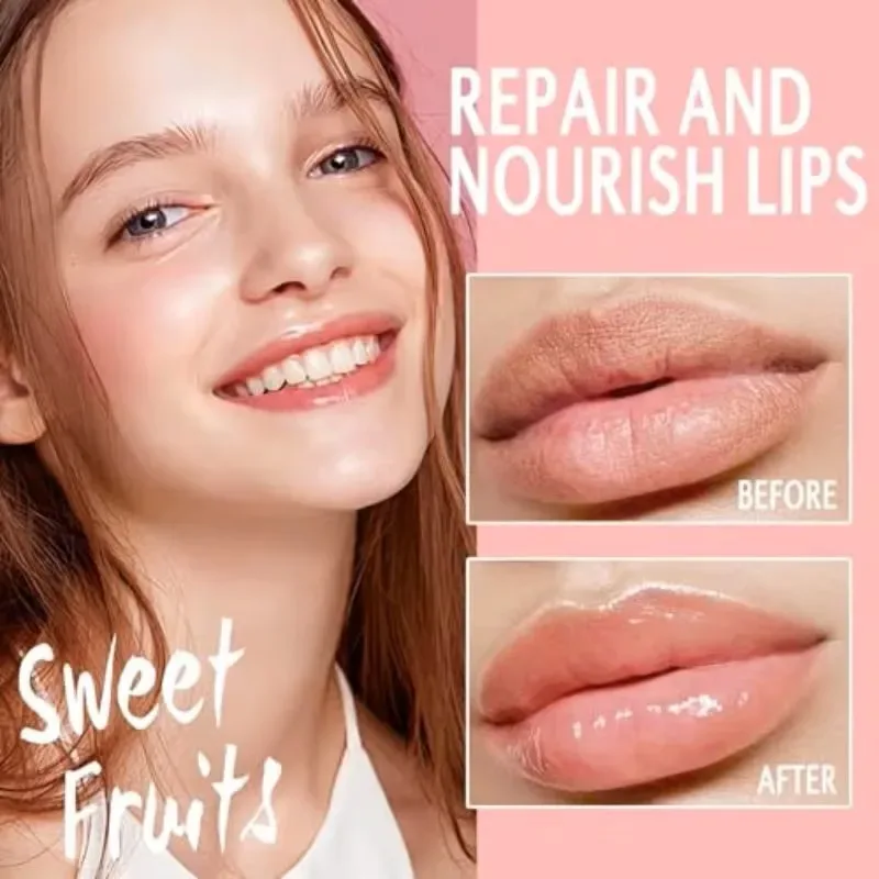 5.5g Maschera per dormire sulle labbra Notte Mantenimento del sonno Idratante Lucidalabbra Crema candeggina Nutriente Cura delle labbra Miele alla fragola — image 3