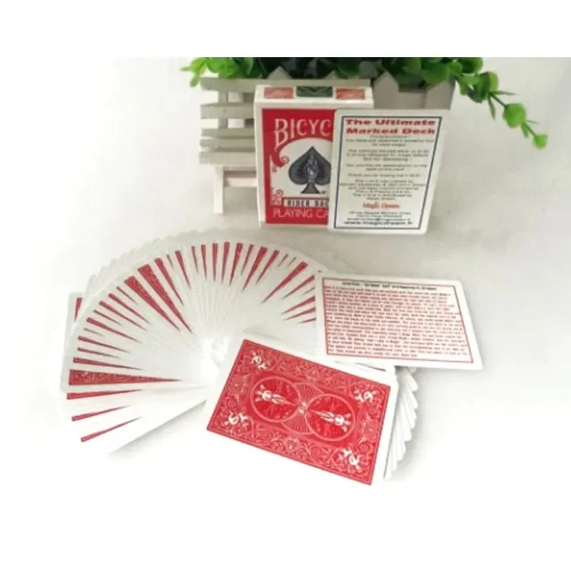 Baraja marcada definitiva (bicicleta), juegos de cartas de póquer, trucos de magia, póquer, accesorios de magia callejera de primer plano para mago profesional clásico — image 4