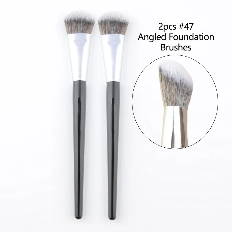 Nuevo #47 brochas de maquillaje base Pro base brocha de maquillaje líquido BB crema contorno pelo sintético herramientas cosméticas exquisitas — image 5