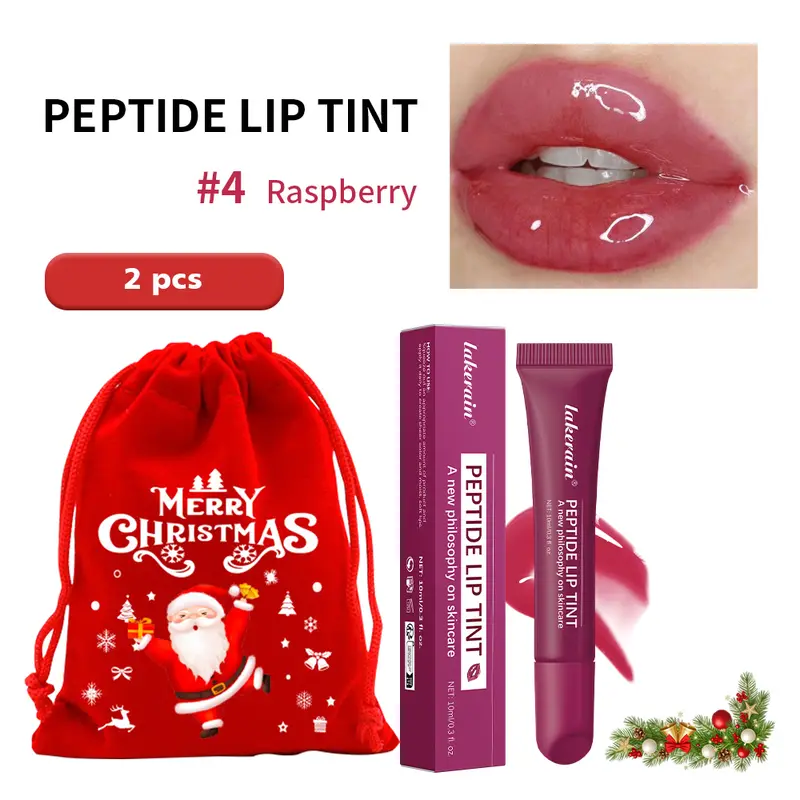 Mirror Glass Shine Lip Gloss Transparent Halo Dyeing Long Lasting Moisturizing Waterproof Cosmetics Christmas Makeup Gift — image 1