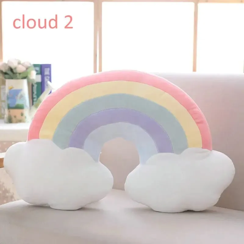 Bantal Mahkota Puteri Lembut Sumbat Bantal Tidur Bilik Gadis Hiasan Sofa Bintang Awan Pelangi Hadiah Kusyen Studio selebriti untuknya — image 4