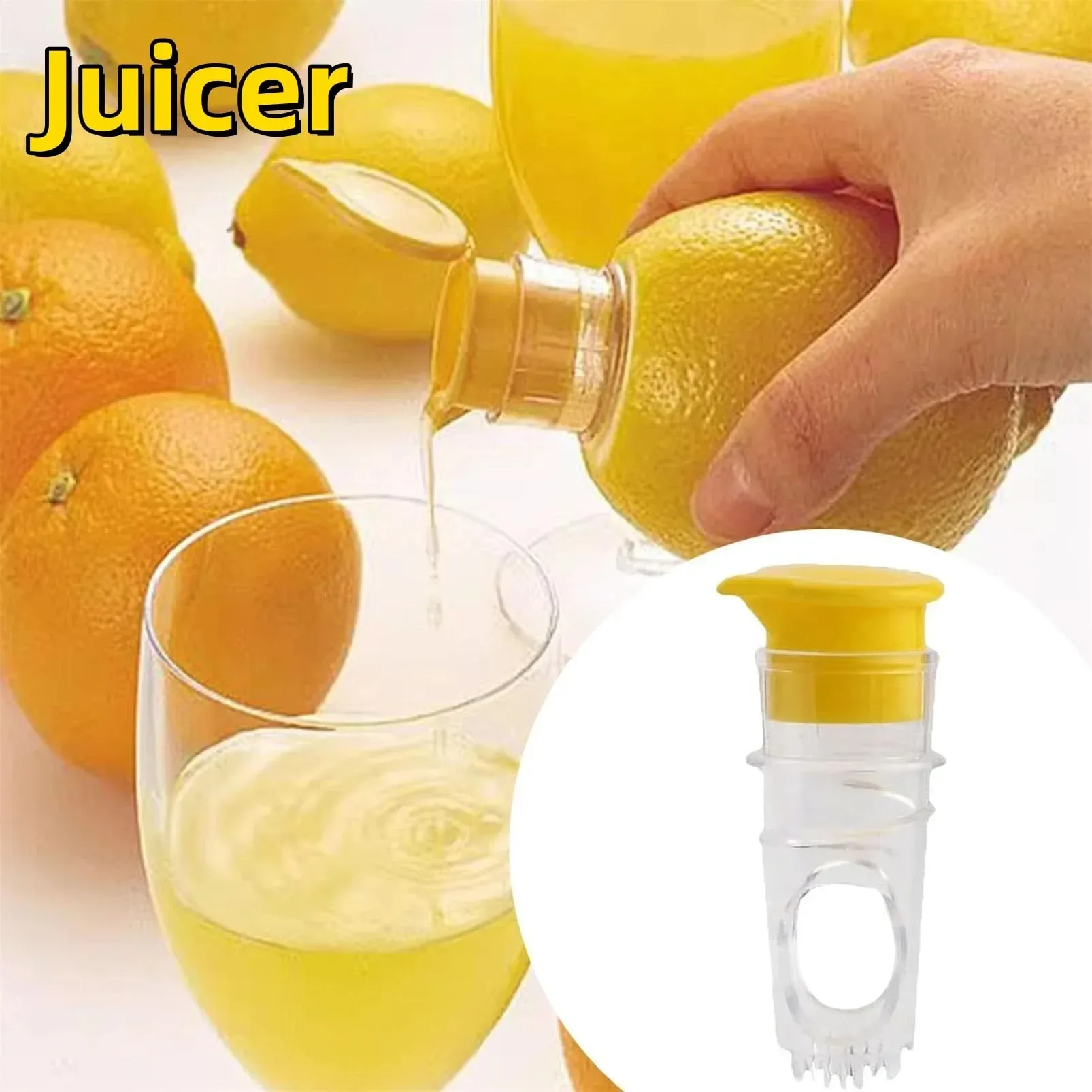 새로운 플라스틱 수동 감귤류 Juicer 미니 레몬 Juicer 오렌지 압착기 쉬운 주스 추출기 신선도 보존 주방 물건 — image 1
