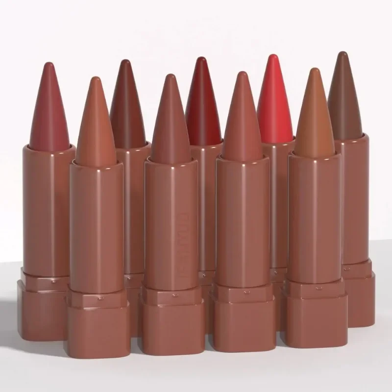 9 Farben Gradient Lip Liner Mattschwarz Braun Samt Lippenstift Wasserdicht Nicht klebrig Contouring Tint Lipliner Crayon Lip Makeup — image 7