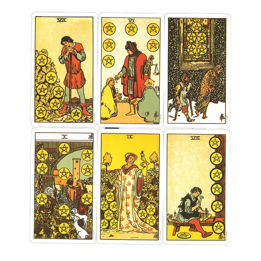 10.3*6cm Kad Tarot Rider Waite Asal 78 Keping untuk Edisi Klasik Pemula — image 5